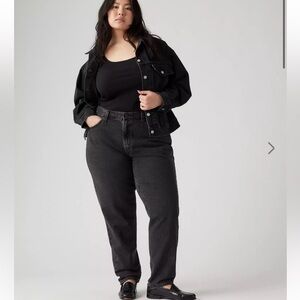 Levi's 80's Mom Jean Black Plus Size 20W